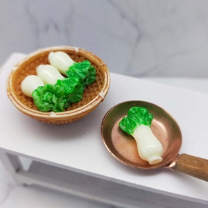 1:12 Miniature Dollhouse Accessories simulation <b>mini</b> spoon cabbage kitchen scene model ornaments - Product Image 5