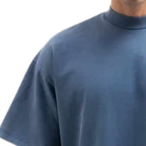 T-shirt Homme Coupe Décontractée Coton Premium Épais Col Rond Manches Courtes Style Boxy Décontracté Streetwear Vêtement Vierge Vente en Gros - Product Image 6