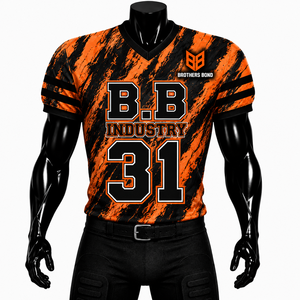 Wholesale Sublimation Printed Polyester <b>White</b> <b>Black</b> <b>Football</b> Jersey Breathable Mesh Moisture Wicking V-neck Short Sleeve Elastic - Product Image 4