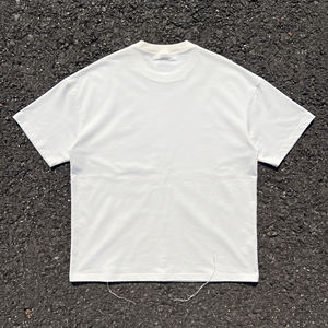 Camiseta de Mujer, Cuello Redondo, Corte Holgado, 100% Algodón, con Bordado Desgastado, Estilo HIGH STREET - Product Image 3