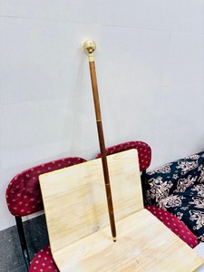 Canne de marche vintage en bois avec globe terrestre en laiton massif poli, pliable en 3 sections, à suspendre au mur, pour la Saint-Valentin et les remises de diplômes - Product Image 5