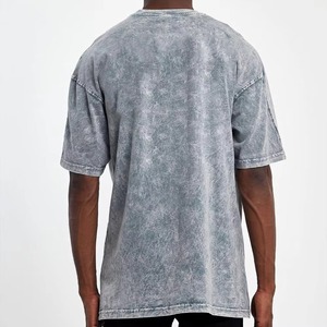 Camiseta Extra Grande de Primera Calidad, 250 GSM, Lavado Ácido, para Hombre, Alta Calidad, Estilo Vintage, Hombros Caídos, Streetwear - Product Image 4