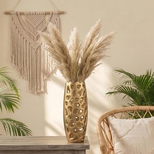 Modern Brass / Aluminum Tabletop <b>Vase</b> 30cm Height Handmade Decorative Flower <b>Vase</b> for Home Interior Design - Product Image 1