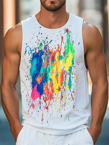 Débardeur de sport personnalisé sans manches, coupe courte et ample, pour la musculation, le gym, le streetwear décontracté - Product Image 4