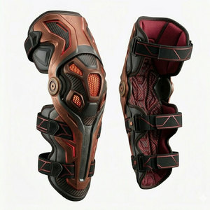 Rodillera Ajustable y Transpirable para Ciclismo, Soporte de Seguridad, Absorción de Impactos, Diseño Cómodo, Cierre de Gancho y Bucle, Gruesa - Product Image 1