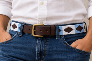 Premium Genuine <b>Leather</b> Polo <b>Belt</b> for <b>Men</b> Wholesale Custom Logo Fashion <b>Belt</b> Manufacturer Supplier for Casual Wear Jeans Chinos - Product Image 6