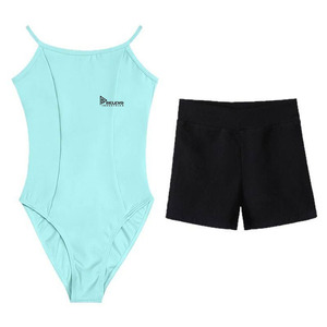 Custom Women's Sleeveless <b>Gymnastic</b> <b>Leotard</b> <b>With</b> <b>Shorts</b> Dancewear Set Stage Performance Wear - Product Image 5