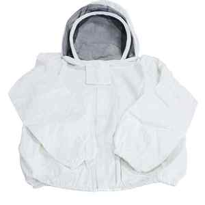 Veste d'apiculteur OEM Hunter blanche à manches longues avec capuche à voile de protection, combinaison imperméable anti-boulochage personnalisable - Product Image 1