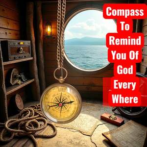 Brújula de latón con caja de madera y estuche tipo medallón - Regalos para abuelos y cumpleaños, Técnica de soldadura de artículos de mesa - Product Image 2