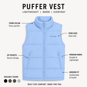 Gilet matelassé léger pour femme sur mesure, OEM, ODM, marque privée, fabricant, usine, fournisseur - Product Image 6