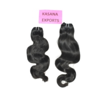 Extensions de cheveux naturels indiens Remy à coupe droite, double épaisseur, cuticules alignées, noirs naturels, vente en gros, 100g de cheveux humains