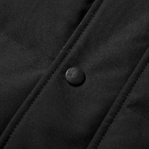 Veste parka en duvet de canard à fermeture éclair pour homme avec logo personnalisé, en polyester et plumes, avec service OEM pour la saison hivernale - Product Image 3