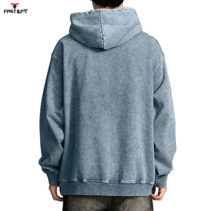 เสื้อฮู้ดฟลีซผู้ชายแบบย้อมสีเอซิด ปักโลโก้ตามสั่ง คุณภาพสูง ขายดี ผลิตในปากีสถาน - Product Image 3