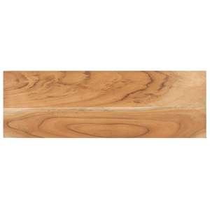 Tavolo consolle in legno naturale e nero - Product Image 4