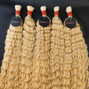 Extensiones de Cabello Virgen Vietnamita 100% Premium – Cabello Largo y Liso a Granel, Sin Químicos, Cutícula Completa, Colores Rubio Claro - Product Image 6