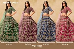 Conjunto de Lehenga Choli y Dupatta de Seda Artística de Alta Calidad con Bordado, para Bodas, Moda Femenina, Fabricante y Exportador Indio - Product Image 6