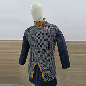 Haut de gilet en maille artisanal en acier doux à anneaux boutés, armure de chevalier pour adulte unisexe, costume de reconstitution historique et cosplay - Product Image 5