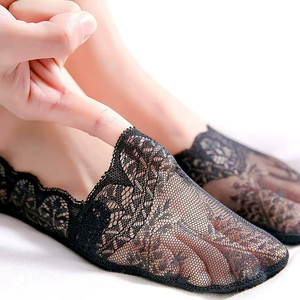 New Summer <b>Lace</b> <b>Socks</b> Dispensing Glue Non-slip Fashion Boat <b>Socks</b> Ladies - Product Image 2