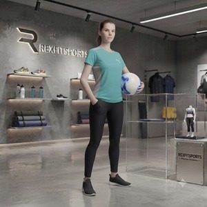 เสื้อยืดกีฬาผู้หญิง REXFITSPORTS 2026 แบบสั่งทำพิเศษ ระบายอากาศได้ดี แขนสั้น เหมาะสำหรับออกกำลังกาย วิ่ง ฟิตเนส เสื้อเจอร์ซีย์ แบรนด์ส่วนตัว ชุดออกกำลังกาย - Product Image 6