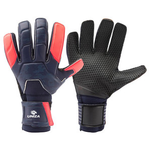 Gants de gardien de but professionnels en cuir de qualité supérieure pour l'extérieur, protection des doigts, fermeture à boucle, tissu respirant pour les longues séances d'entraînement - Product Image 1