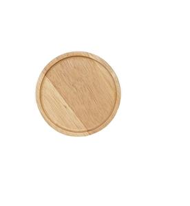 Stylish mango wood round <b>tray</b> for serving tea coffee <b>snacks</b> breakfast perfect for kitchen dining and restaurant use - Product Image 1