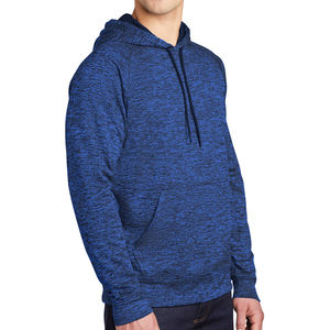 Sweat à capuche en coton tricoté à demi-zip uni |   Vente en gros de vêtements pour hommes surdimensionnés, respirants, mode vintage, logo personnalisé en gros - Product Image 4