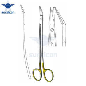 Ciseaux chirurgicaux Dean Gum Scissors 17 cm / 6-3/4 pouces, tranchants, à bord de coupe en forme de S, avec inserts en carbure de tungstène TC GOLD - Product Image 2