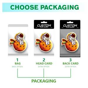 2 diffuseurs d'air de voiture de luxe personnalisés, suspendus, à l'huile essentielle, papier, parfum de voiture, diffuseur d'air avec logo, vente en gros - Product Image 3