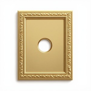Premium Decorative <b>Matte</b> <b>Black</b> Brass Backplate Built For <b>Door</b> <b>Knobs</b> Handles And Stylish Interior Spaces - Product Image 2