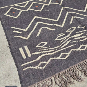 Handwoven Area Kilim <b>Rug</b> Bohemian Rustic Jute Outdoor Indoor <b>Rugs</b> Navajo Pattern VIntage Hallway Wool <b>Rugs</b> Decorative <b>Boho</b> <b>Rug</b> - Product Image 1