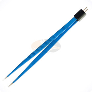 Pinces bipolaires électriques réutilisables en acier inoxydable pour chirurgie plastique et reconstructive, pointes de 1,0 mm, 1,5 mm, 2,0 mm, 15,9 cm - Product Image 5