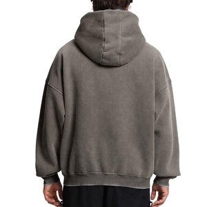 Sweat à capuche d'hiver 2026 en coton 100% de haute qualité, délavé à l'acide, personnalisé pour homme, service OEM ODM écologique, coupe confortable, style streetwear - Product Image 2