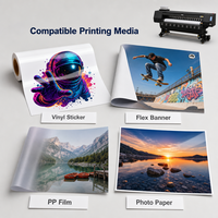 Impresora Eco-Solvente de Formato Grande de 10 pies (3.2M) I3200 de 4 Colores para Impresión de Vinilo, Pancartas Flexibles y Adhesivos para Publicidad Exterior, con Certificación CE y FCC