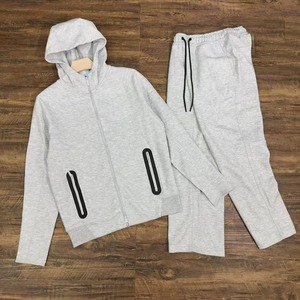 2026 Men's Casual Knitted Eco-Friendly Solid Printed Tracksuit Winter Drawstring Closure Hooded <b>Jacket</b> <b>Straight</b> Sweatpants - Product Image 2