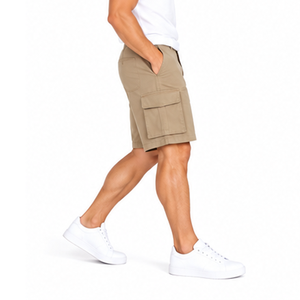 Pantalones Cortos Cargo para Hombre, 100% Algodón, Ecológicos, de Secado Rápido, Ligeros, para Senderismo, Camping, Pesca, Uso Casual, OEM, ODM - Product Image 5