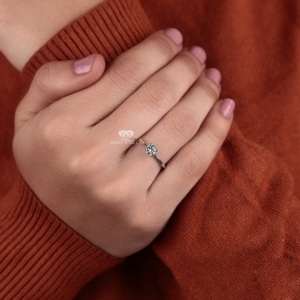 Round Cut Solitaire Lab Grown Diamond Engagement Ring IGI Certified Lab Created Bridal <b>Wedding</b> Jewelry Manufacturer Supplier - Product Image 5