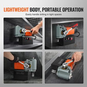 Trapano Magnetico Portatile da 1300W, Macchina Elettrica Leggera a Basso Profilo con Dispositivo di Raffreddamento, Macchina per Foratura Magnetica con Protezione da Sovraccarico - Product Image 3
