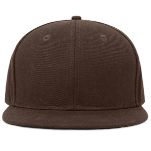 Gorra de Béisbol Unisex de Algodón Sólido Ajustable de 6 Paneles con Cierre a Presión, Estilo Casual, Color Marrón - Product Image 1