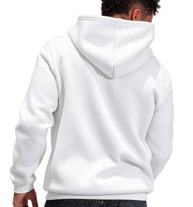 <b>Men's</b> <b>White</b> Pullover Hoodie Cartoon Pattern Fleece Casual Hooded <b>Sweatshirt</b> Regular Fit Front Logo Print Winter Wear Embroidered - Product Image 6