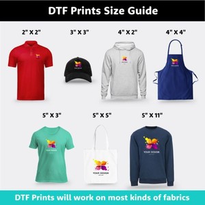Pegatinas de Transferencia DTF, Película de Transferencia de Calor Personalizada para Impresión de Camisetas en Tela, Transferencia Directa a Película Lista para Prensar - Product Image 4