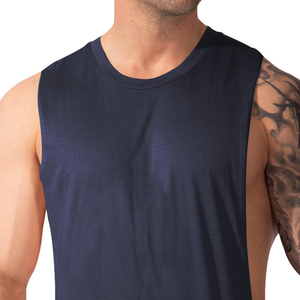 Débardeurs pour hommes en coton tricoté et polyester léger, vêtements de musculation pour hommes - Product Image 5