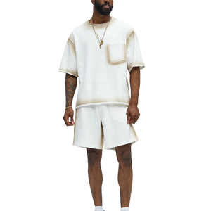 Custom Oversized Pocket T Shirt Men Heavyweight Cotton Vintage Washed <b>White</b> Boxy Fit Drop Shoulder Streetwear <b>Tee</b> - Product Image 2