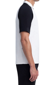 Polo pour homme à col quart zippé, design Chevron premium, tee-shirt décontracté de sport à manches courtes, respirant, séchage rapide, en coton - Product Image 6