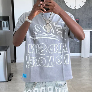 Camiseta Negra de Manga Larga para Hombre, Estilo Punk, Cuello Redondo, Corte Regular, 100% Algodón Tejido, Transpirable, Diseño Personalizado - Product Image 2