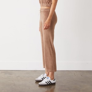 Pantalones de chándal de forro polar de pierna ancha para mujer, cintura media, informales, de algodón suave, cintura elástica, ajuste regular, de invierno, de secado rápido - Product Image 6