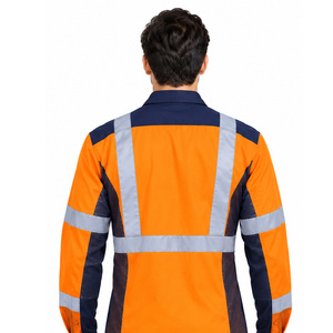 Camisetas de alta visibilidad EAZWEARS para hombre, proveedor de ropa de trabajo personalizada para contratistas, abastecimiento de ropa de trabajo, uniformes de construcción para exportación, uniformes corporativos - Product Image 4