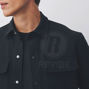 High Quality Customizable <b>Men</b> Shackets Trench Coat Stylish Comfortable Eco-Friendly Breathable 100% Cotton Canvas Fabric Daily - Product Image 4