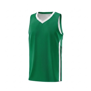 Maillot de basket-ball sans manches à col en V rose Foge Sports, en maille respirante, unisexe, pour adultes - Product Image 2