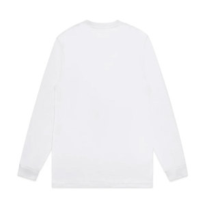 เสื้อยืดแขนยาวสีพื้นสำหรับผู้ชาย ทรงปกติ คอกลม ผ้าเจอร์ซีย์ลำลอง - Product Image 4