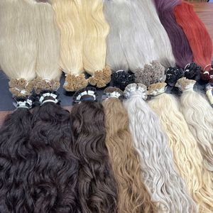 Meilleures extensions de cheveux vietnamiennes à pointe plate en kératine, blondes, double épaisseur, haute qualité, prix de gros - Product Image 2